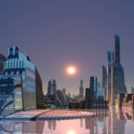 Kota Futuristik dengan Proyek Properti Raksasa